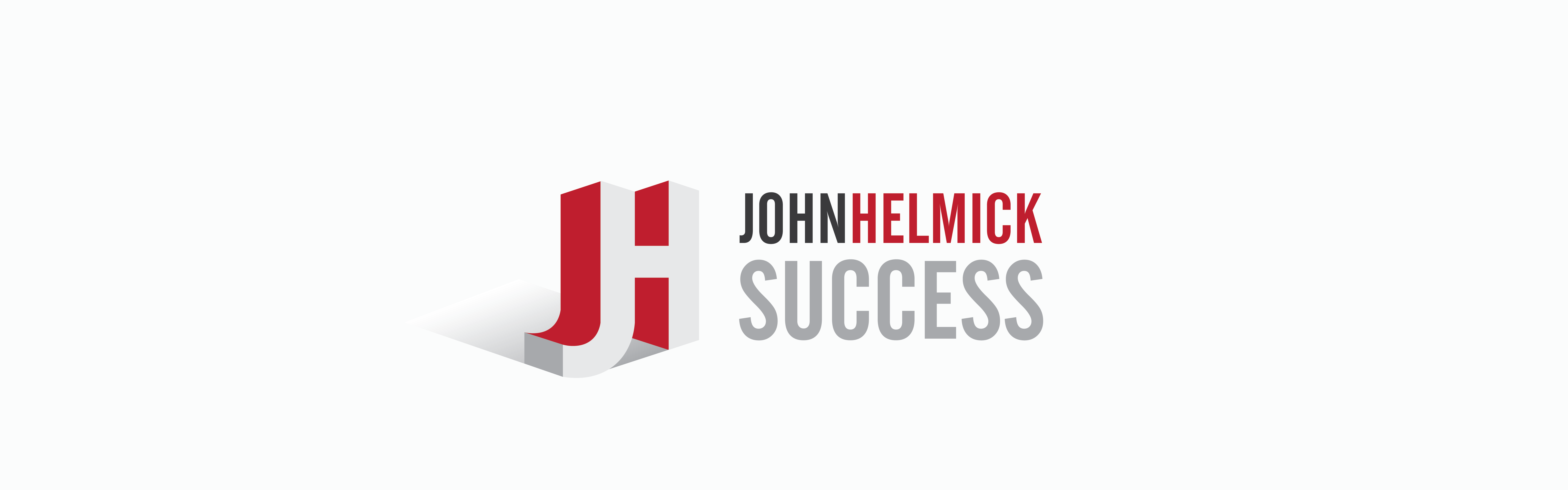 A logo with the initials "jh" in red, next to the text "John Helmick Success" in black lettering on a white background.