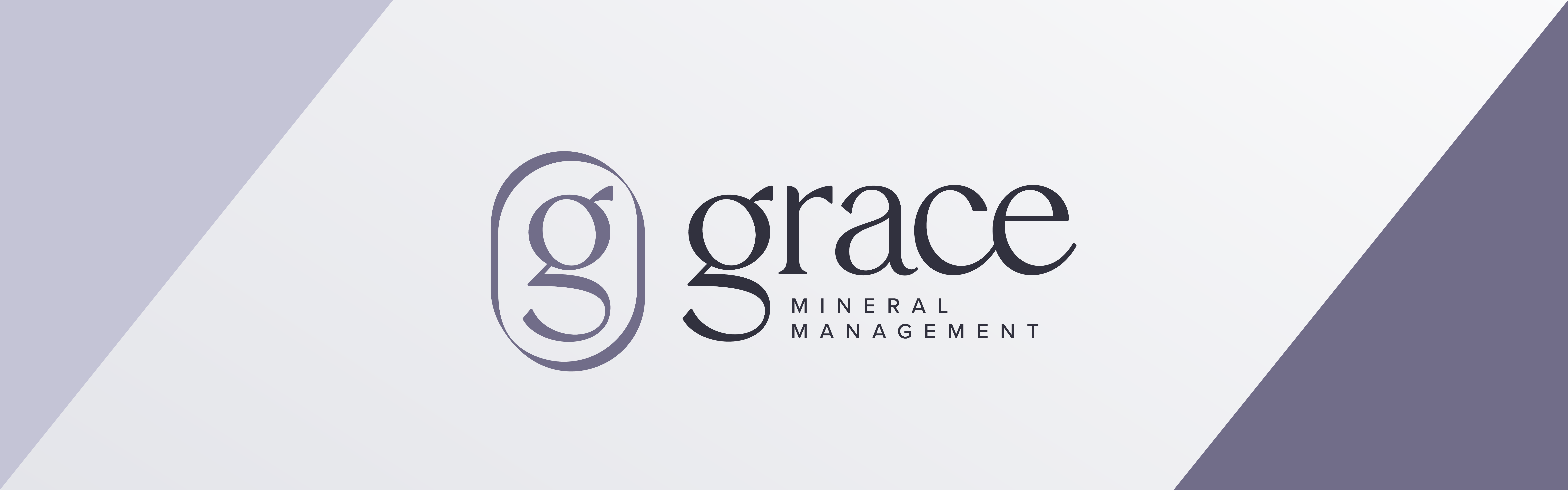 Grace Mineral Management company logo displayed on a white and purple background.