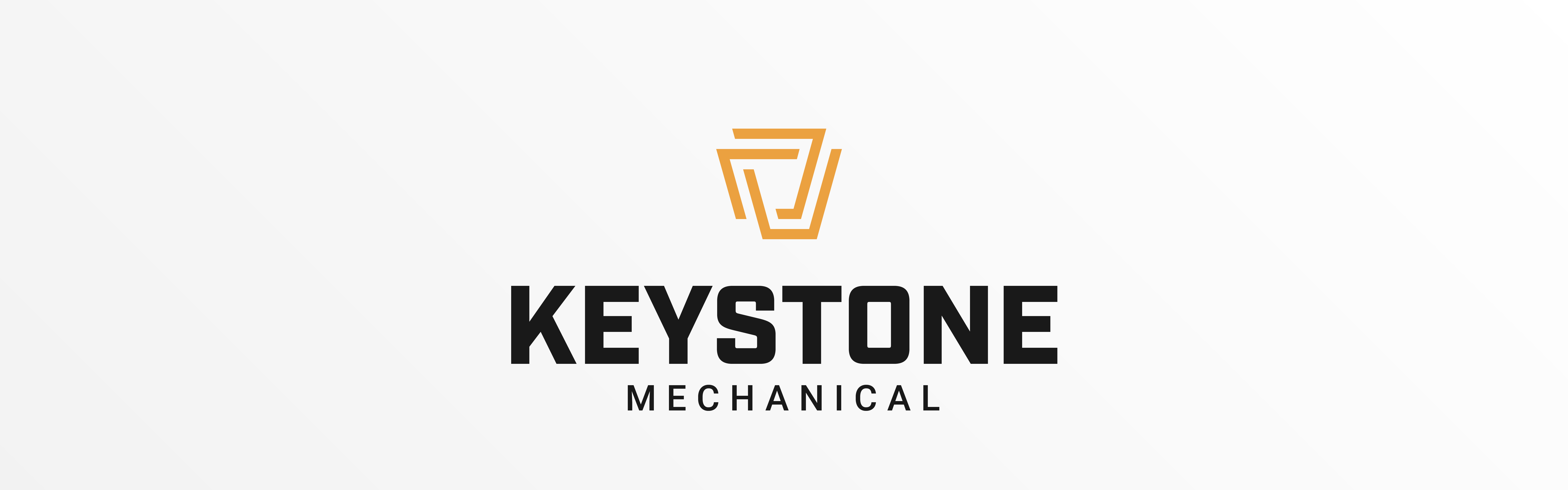 Logo of Keystone Mechanical featuring a stylized letter "k" with mechanical elements in a simple, modern font on a white background.