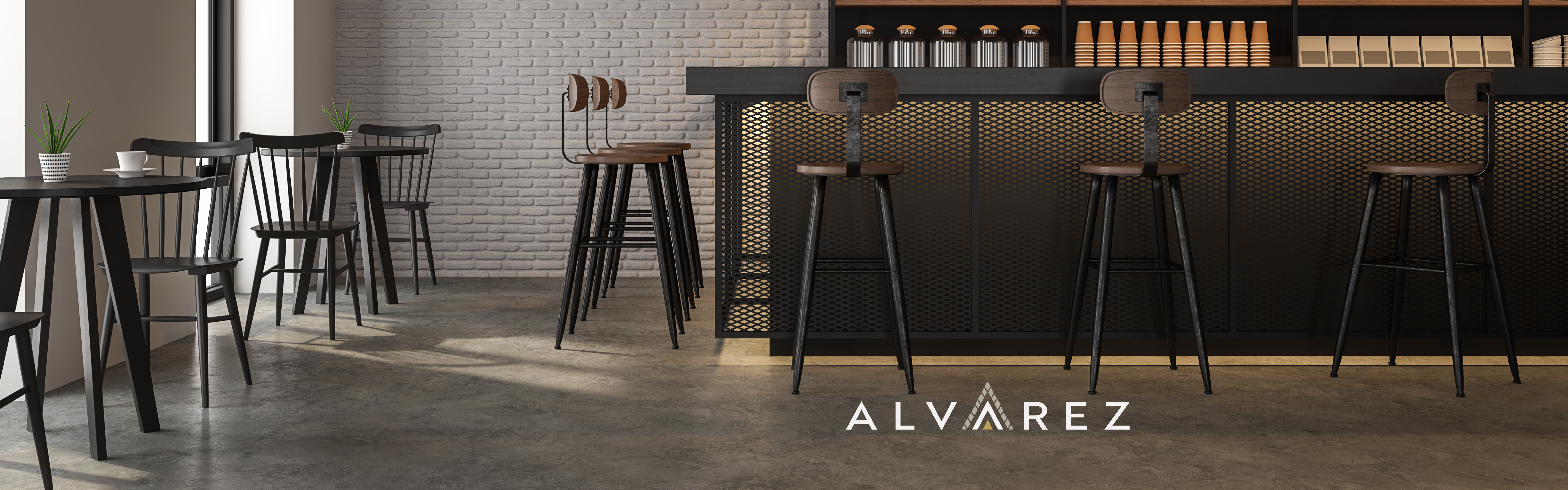 Alvarez Construction logo design