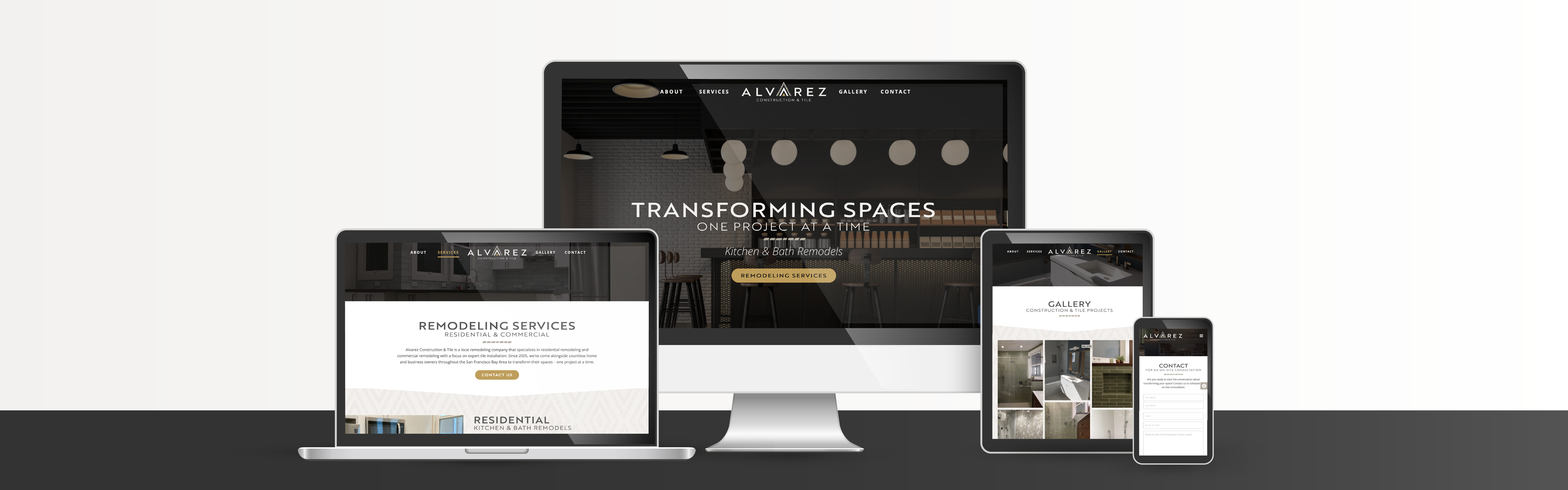 Alvarez Construction website design