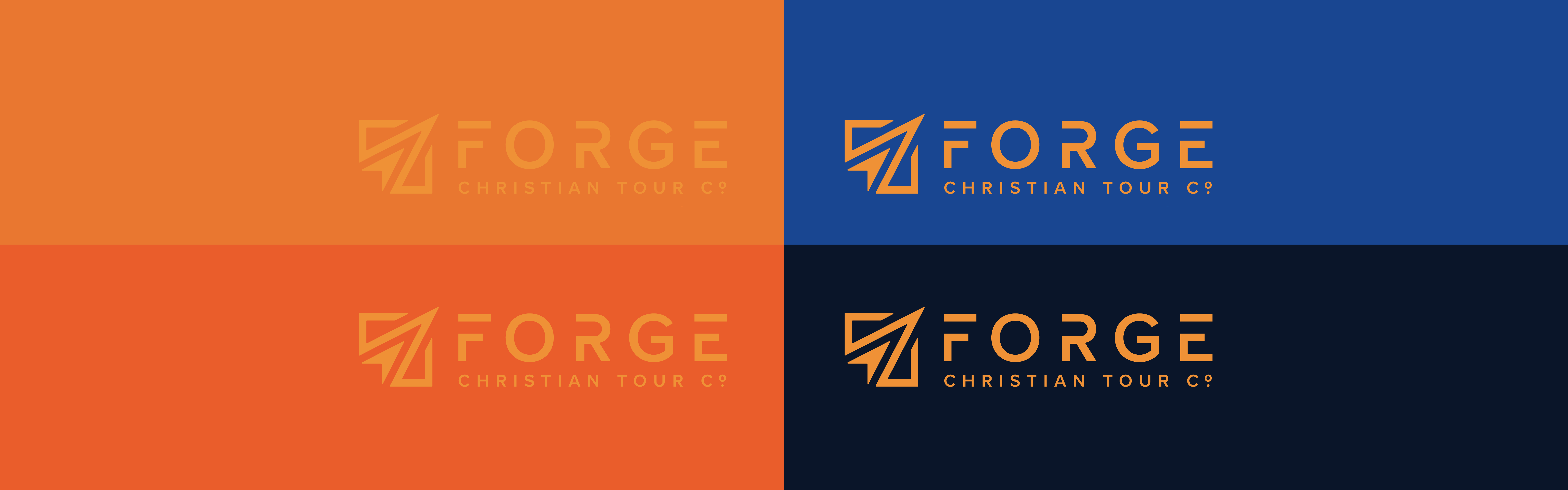 Forge Christian Tour Co logo design