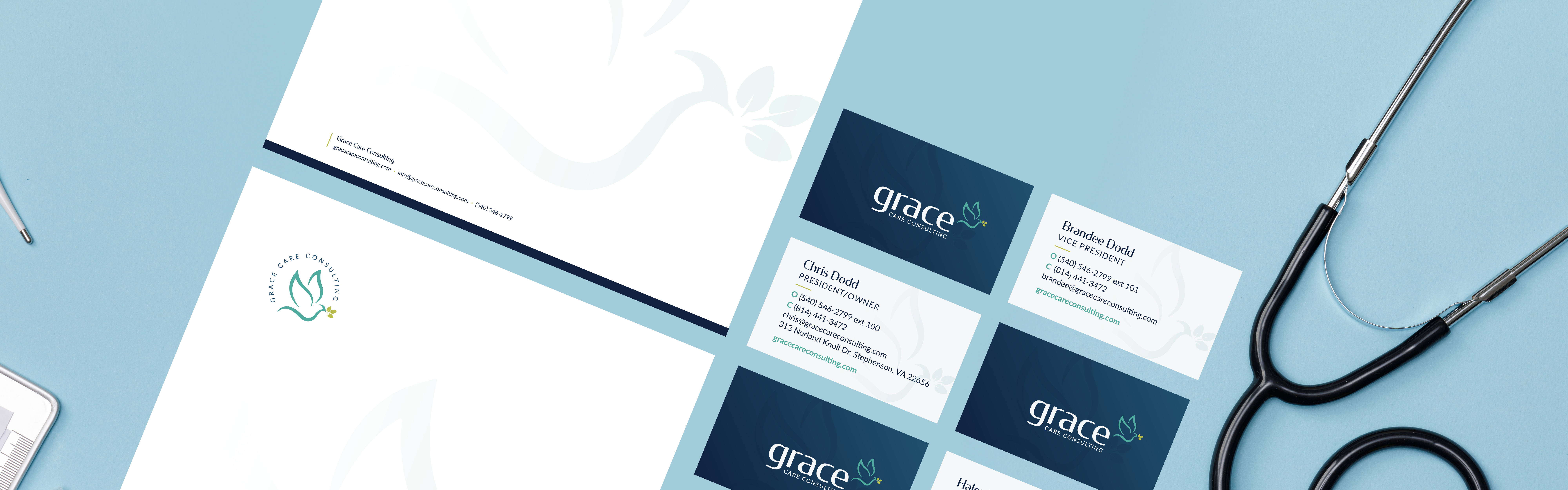 Grace Care Consulting marketing design