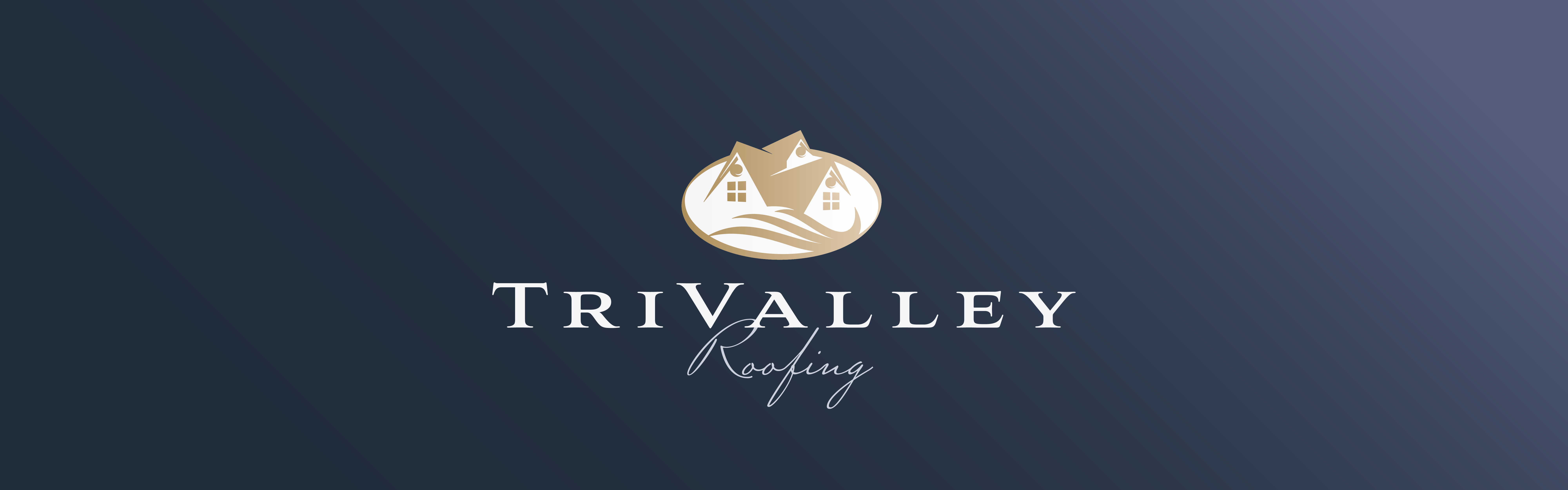 Tri Valley Roofing logo design