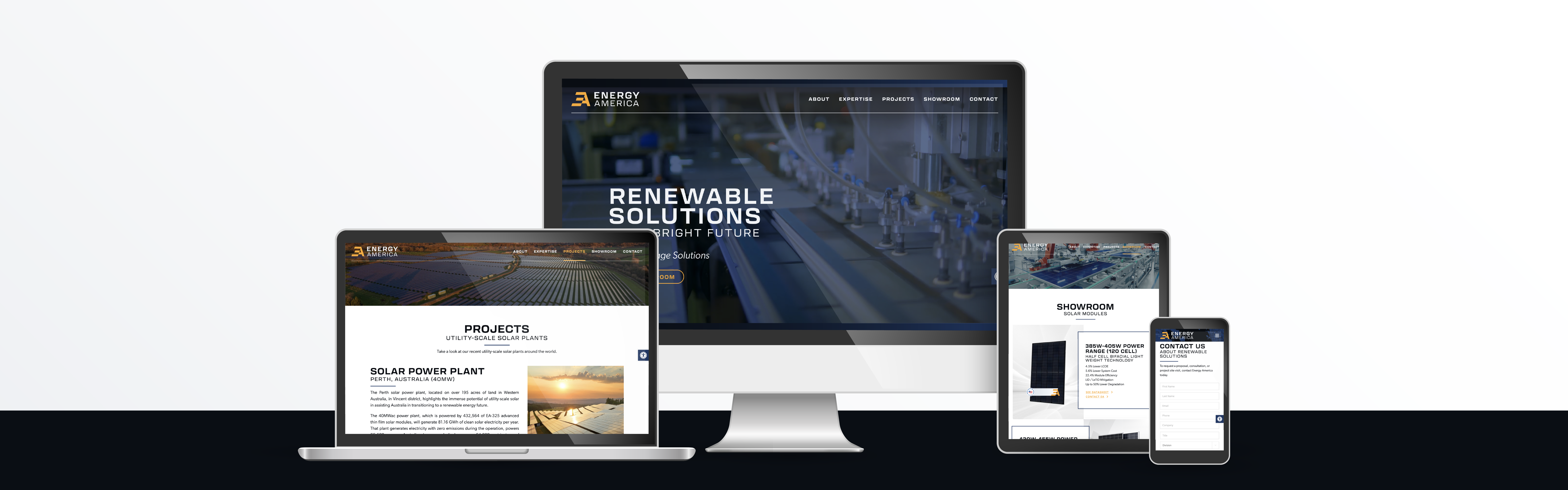 Energy America website design