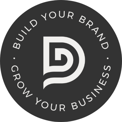 Daor Design Seal Logo White on a Dark Background
