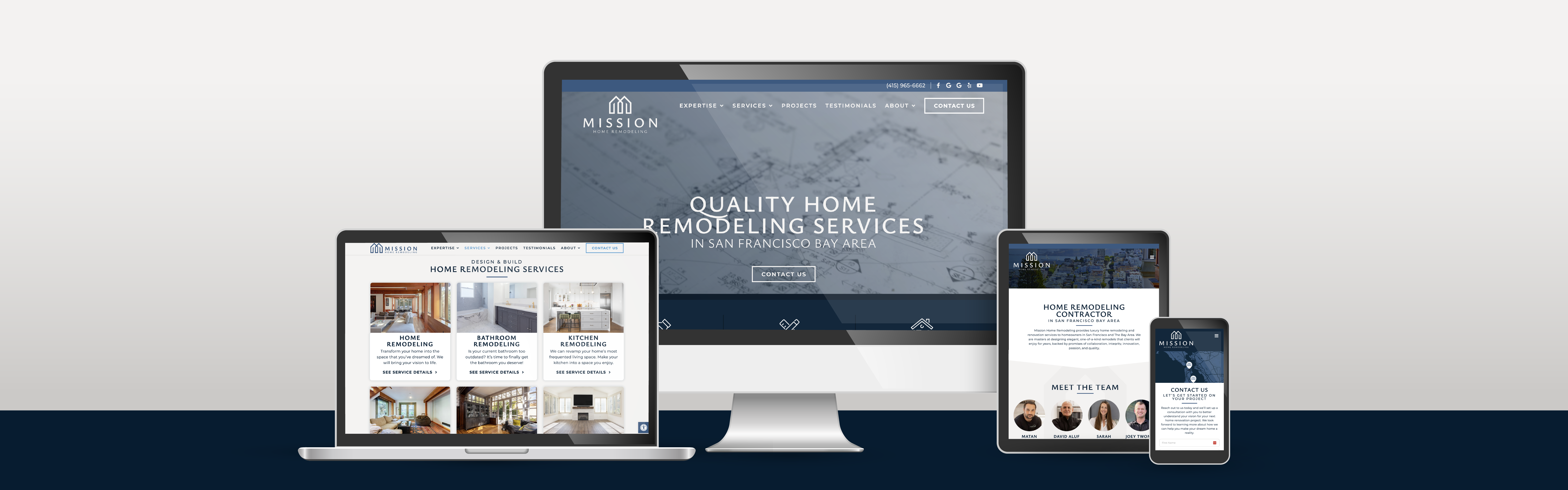 Mission Home Remodeling website design