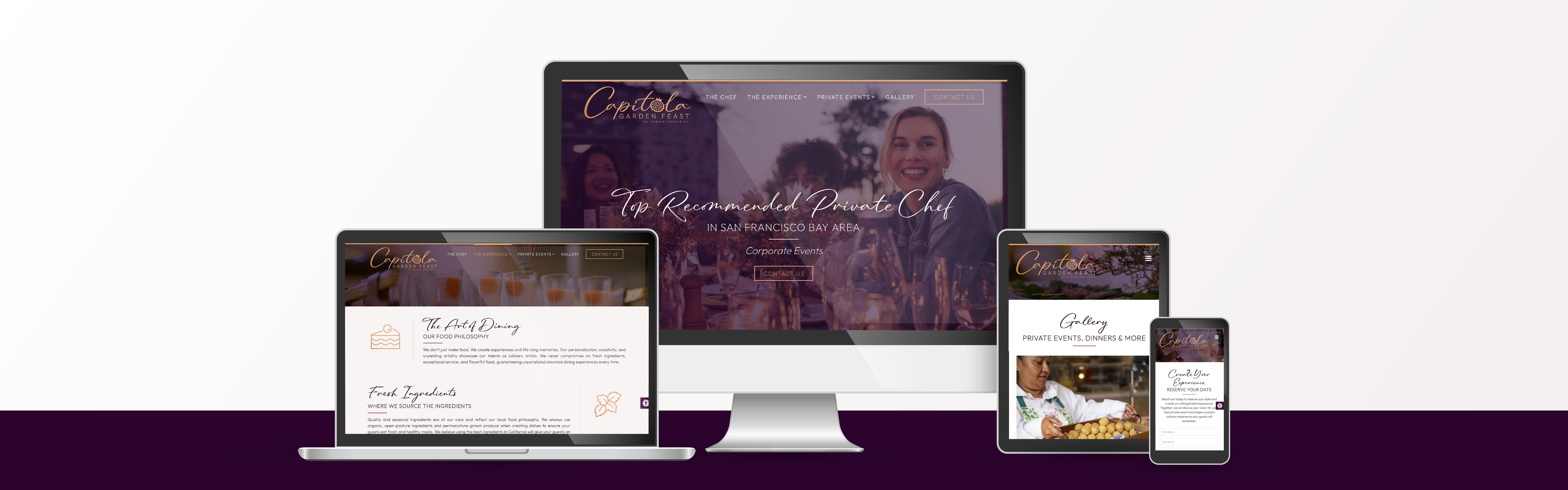 Capitola Garden Feast website design