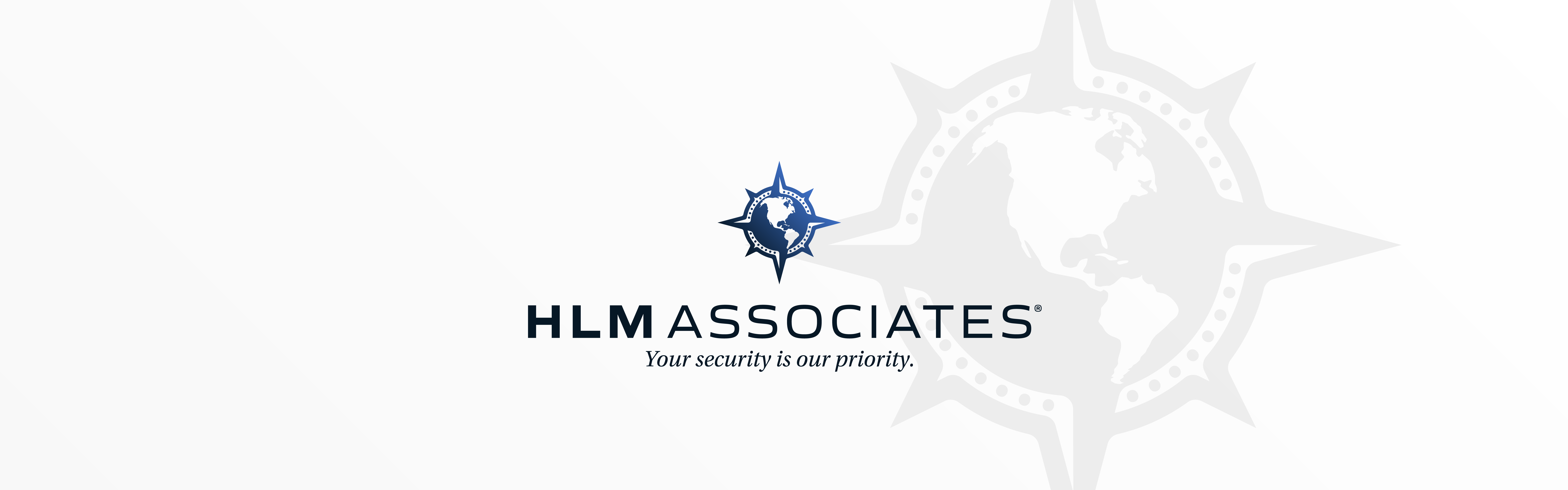 HLM Associates white logo design