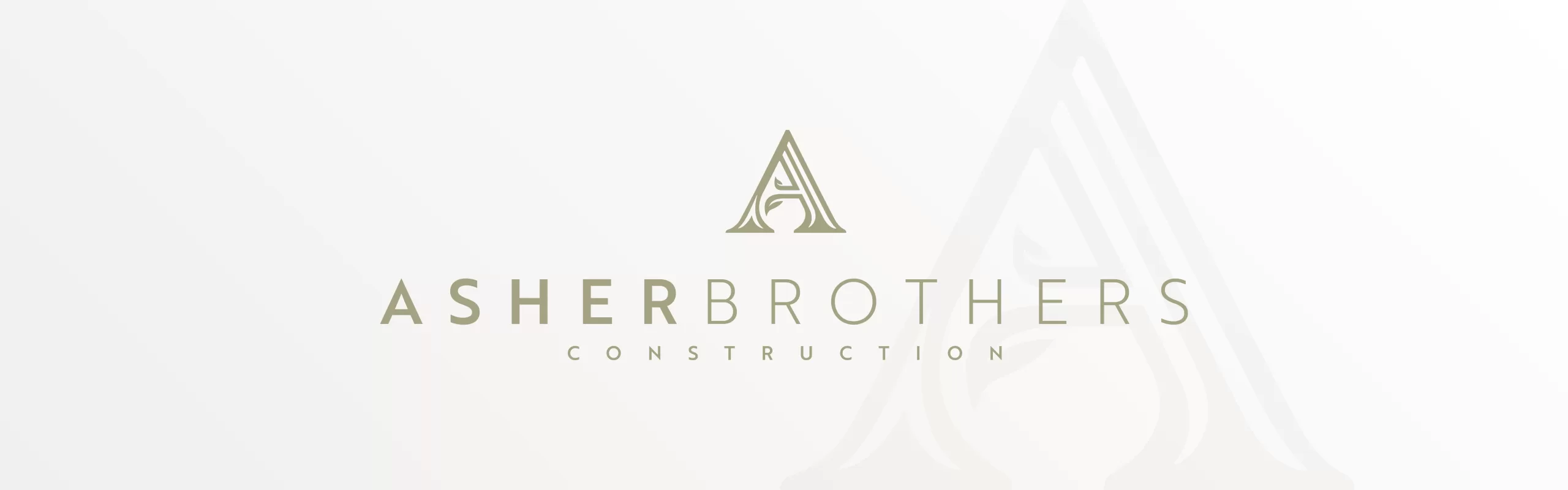 Asher Brothers Construction logo design