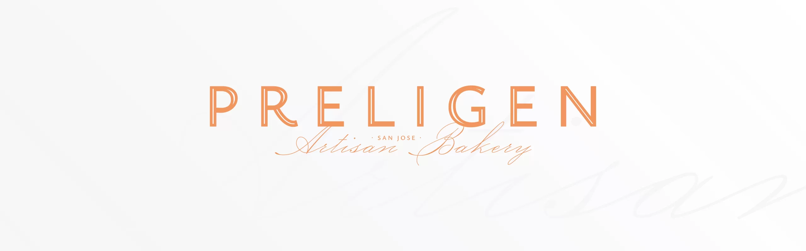 Preligen Artisan Bakery logo design on a light background