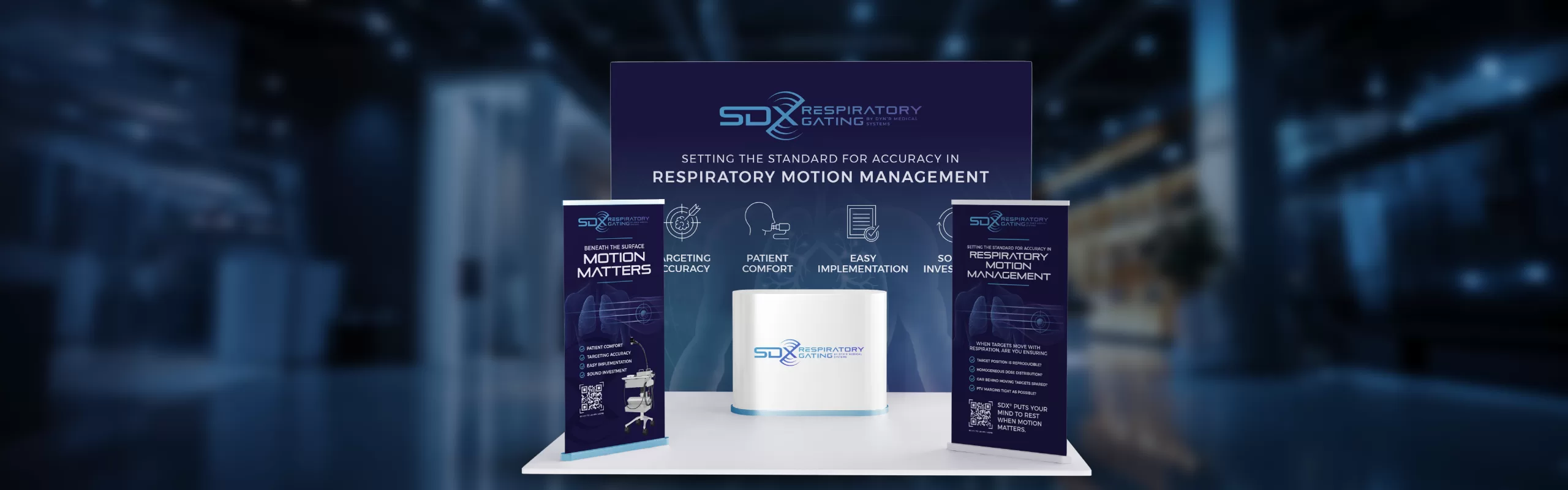 SDX System tradeshow display mockup
