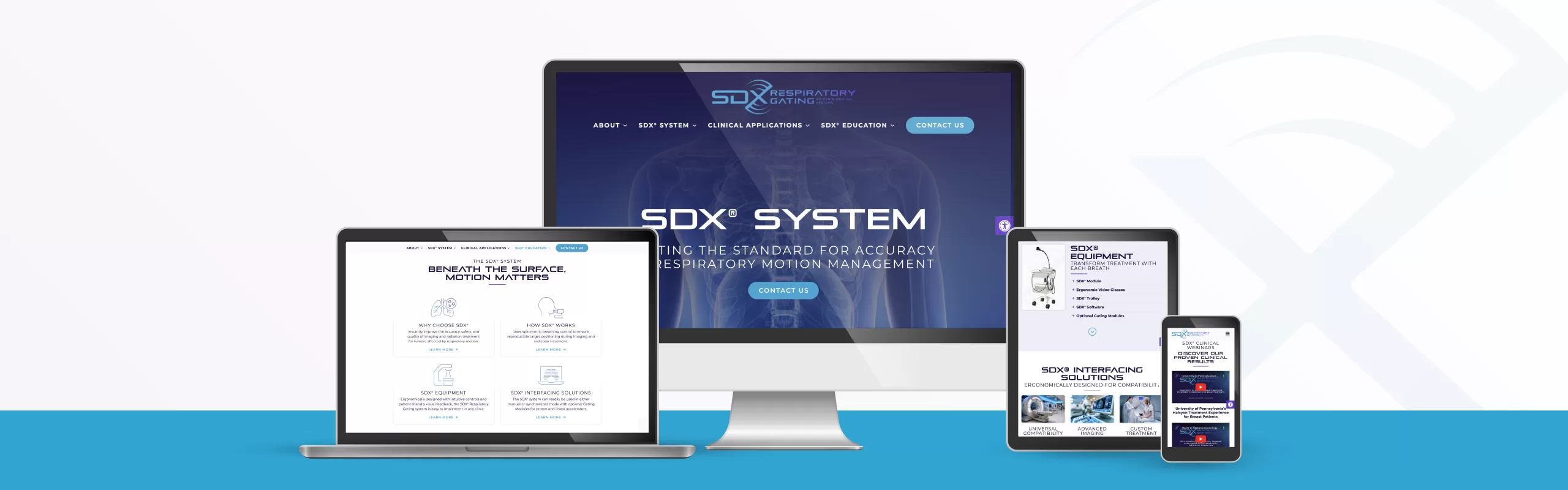 SDX System website design