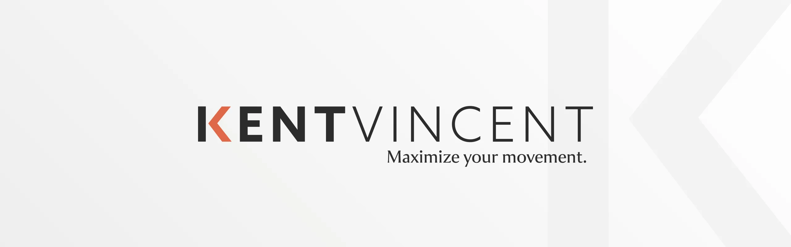kent vincent logo design on a light background