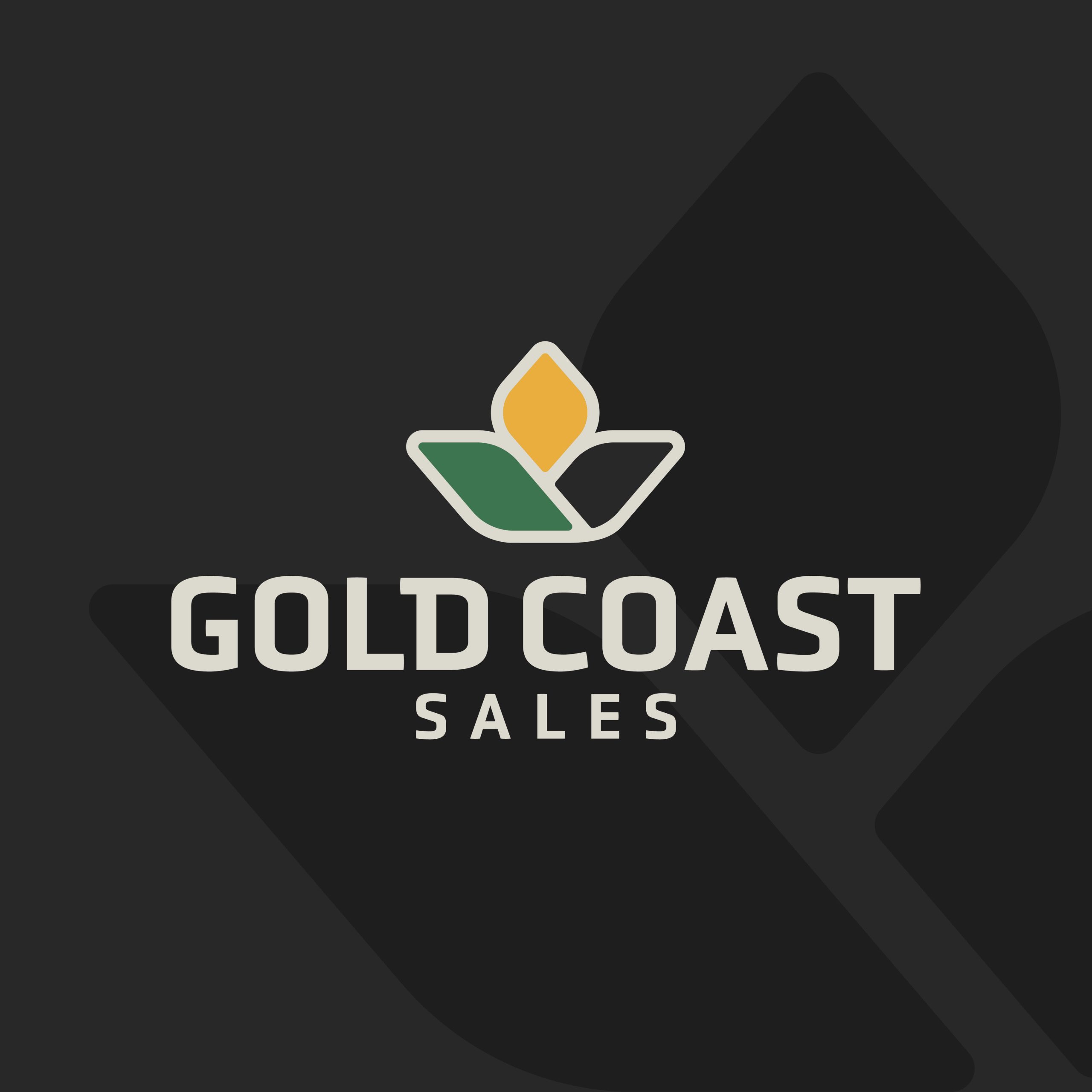 Gold Coast Sales dark logo design by Daor Design.