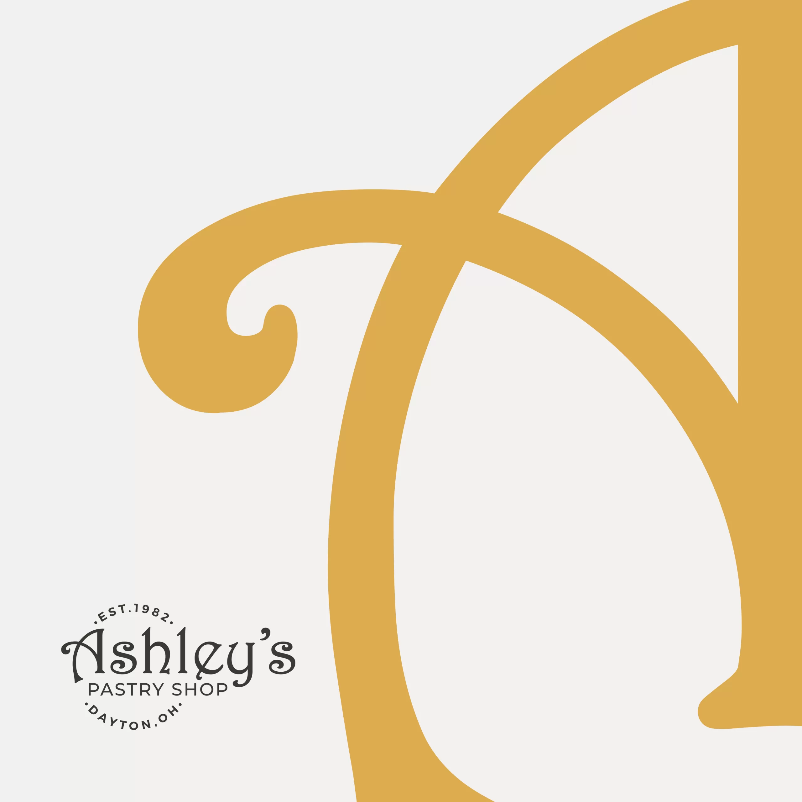 Ashley's Pastry Shop in Oakwood, OH logo design.