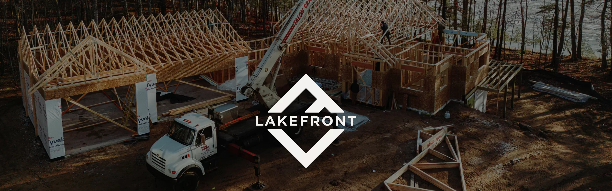Lakefront Building & Design logo design
