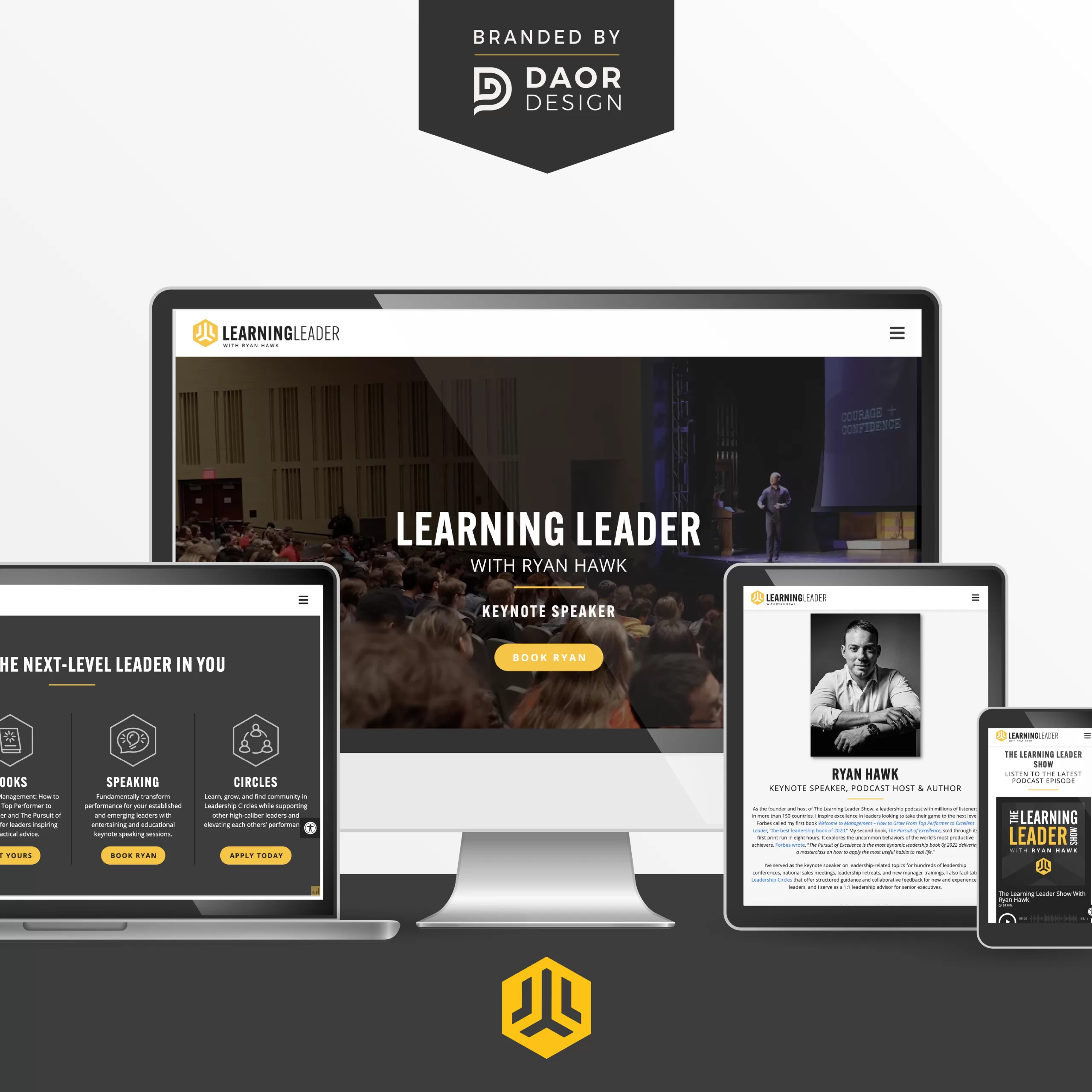 Learning Leader Website Design.