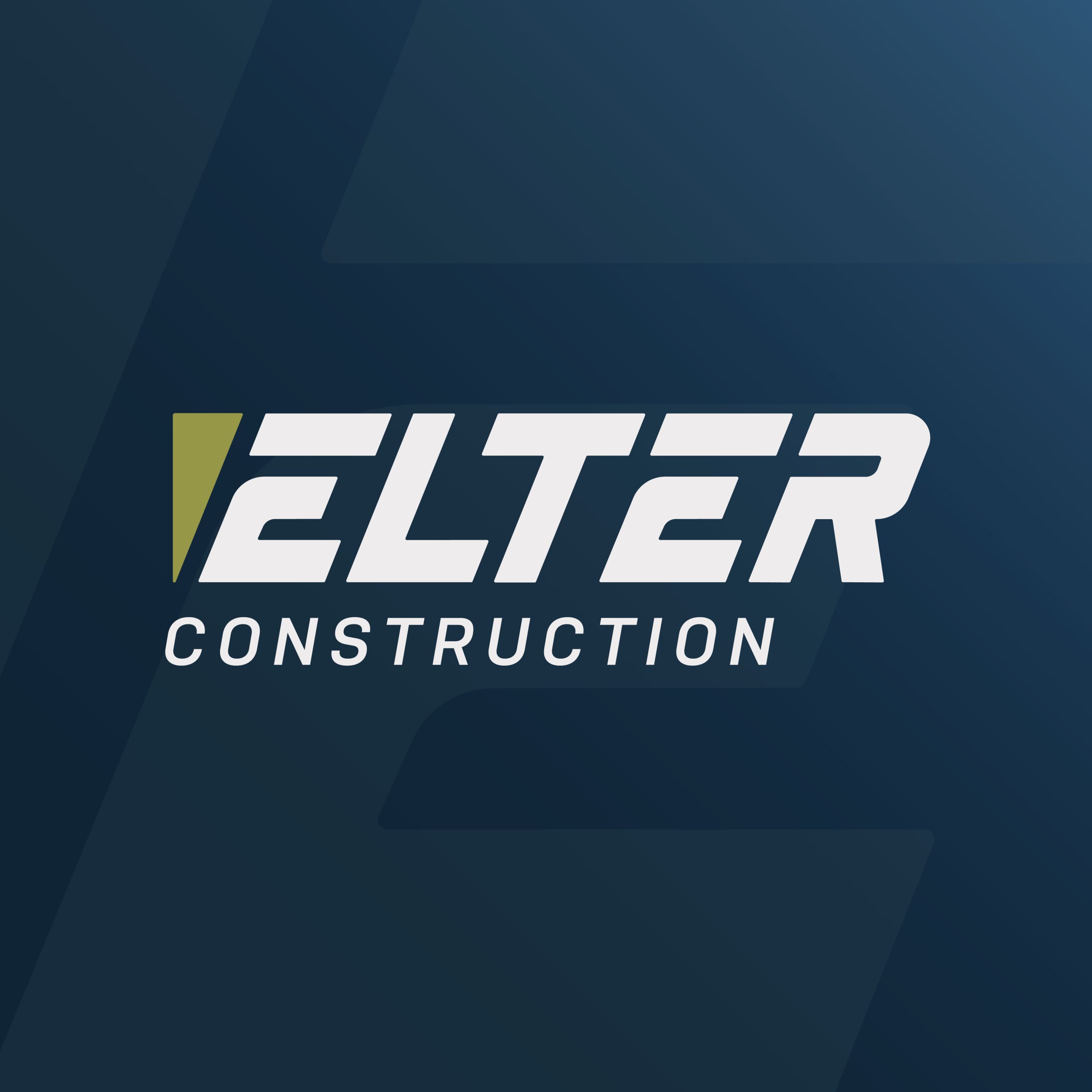 Elter Construction logo design from Daor Design.