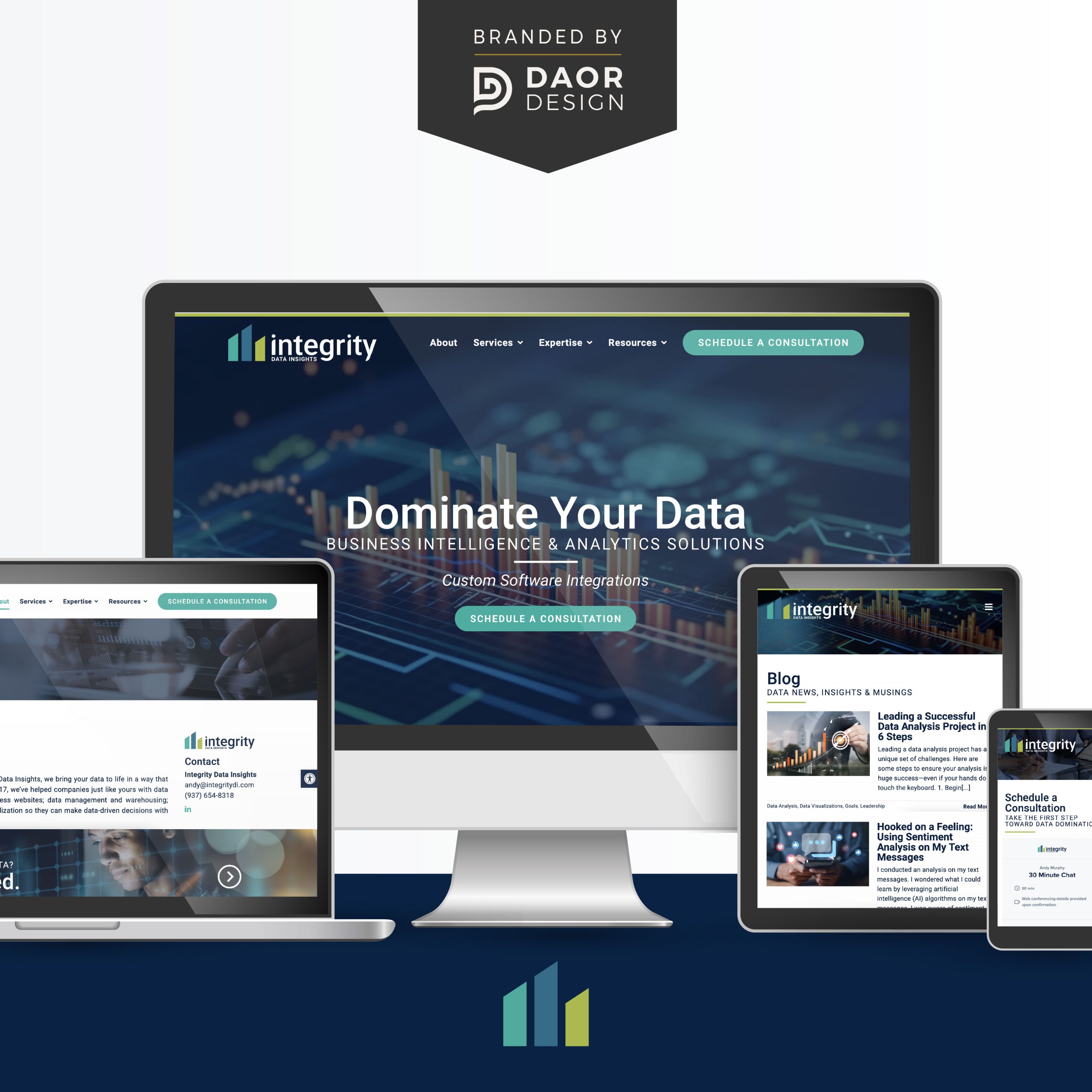 Integrity Data Insights new website by Daor Design.