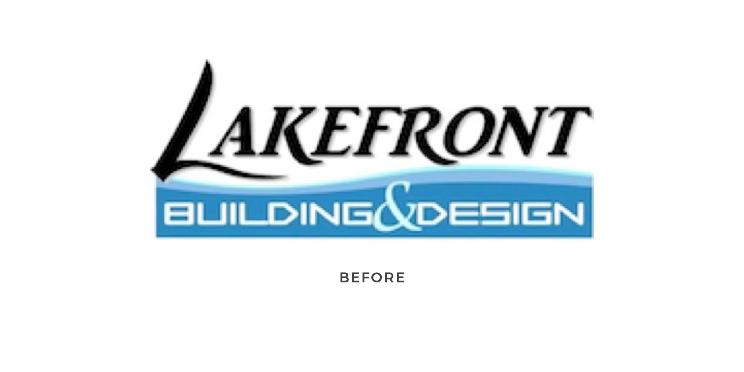 Lakefront Building & Design Logo Before
