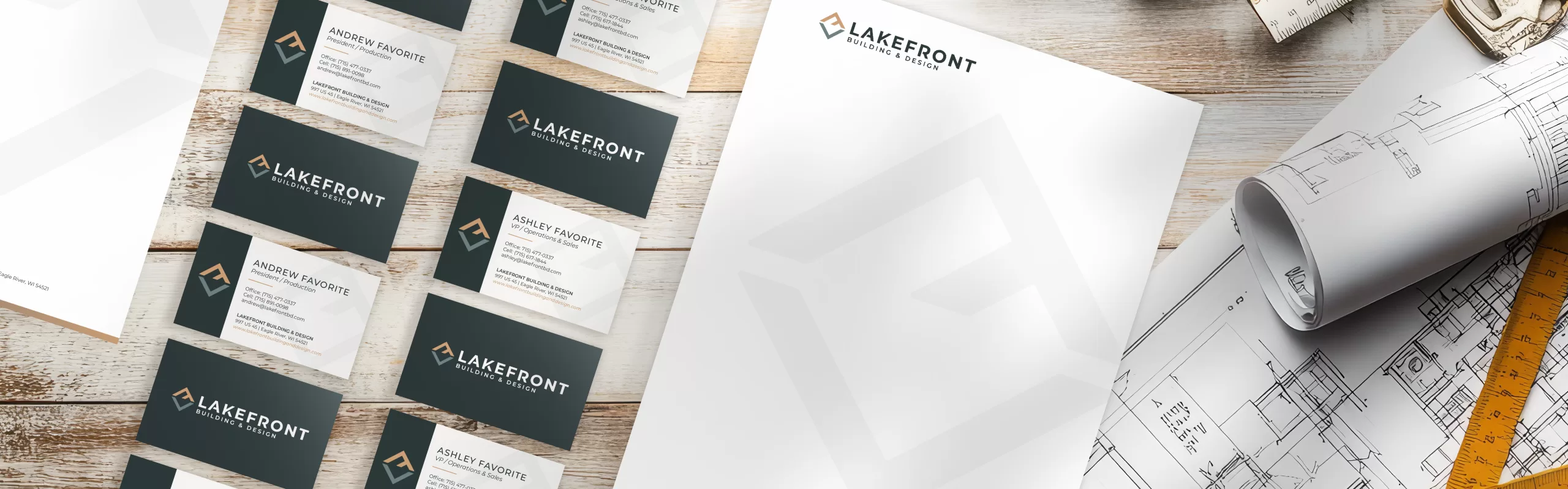 Lakefront Building & Design Marketing Design