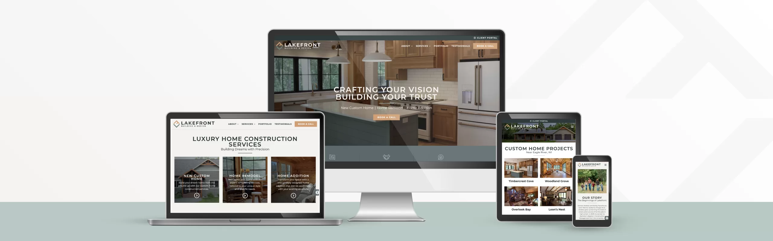 Lakefront Building & Design Website Design
