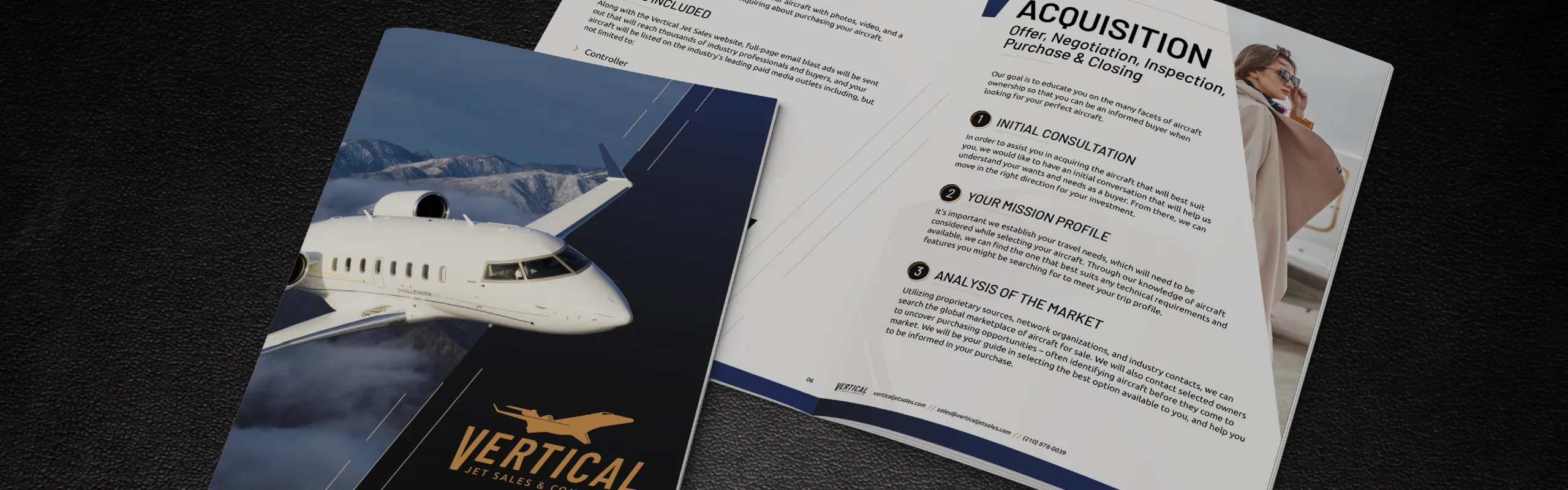 Vertical Jet Salesmarketing design