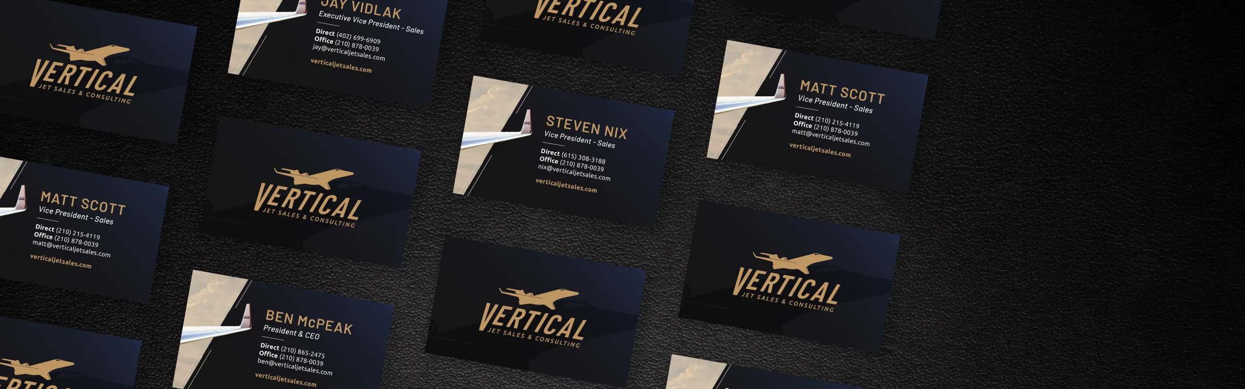 Vertical Jet Salesmarketing design