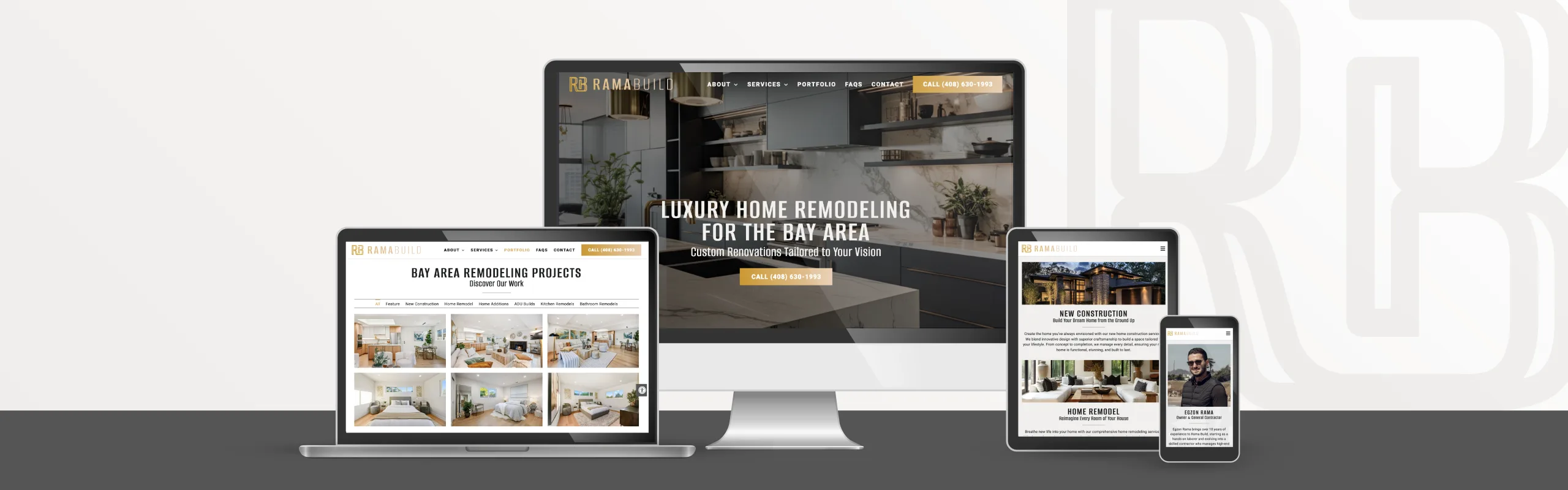 Rama Build web design