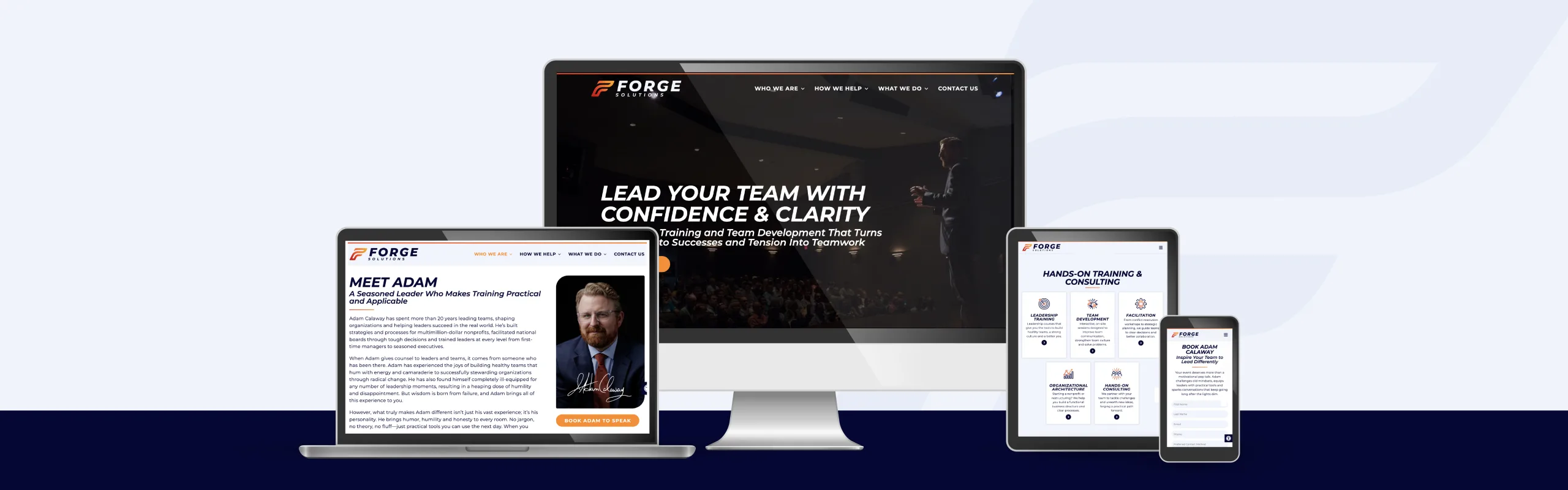 Forge Solutions web design